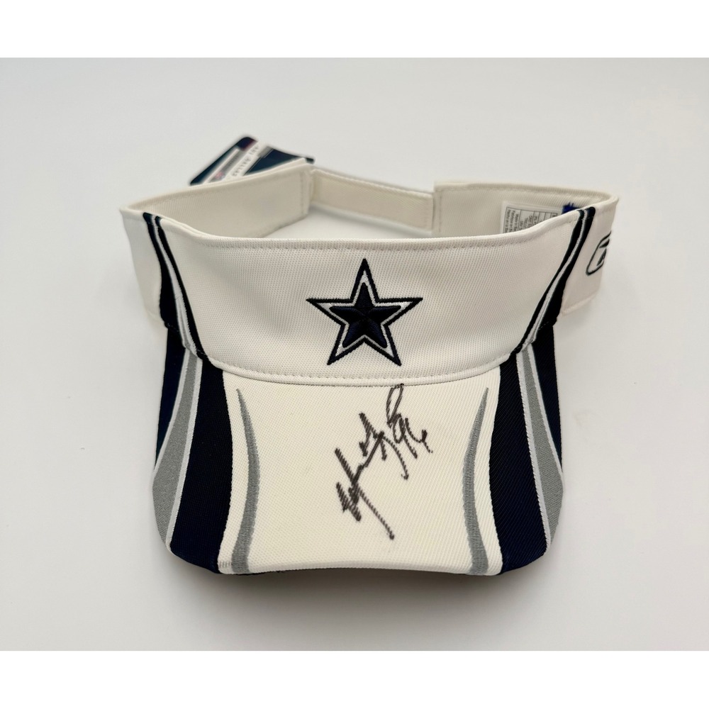 Dallas‎ Cowboys Reebok NFL Visor NWT Signed Auto Likely Marcus Spears #96